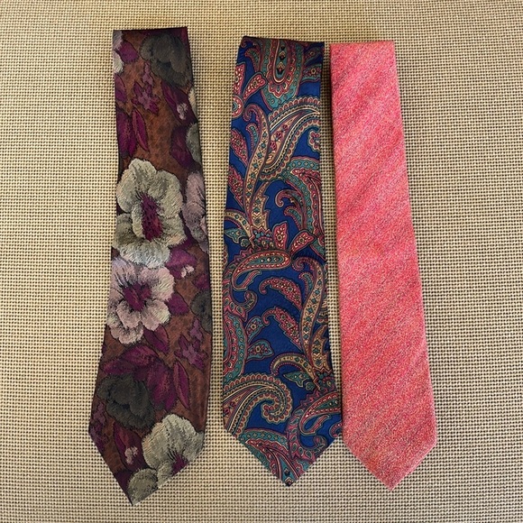 Vintage Print Ties Bundle Set of 3 - Picture 1 of 3